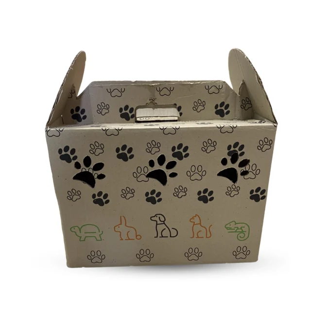 Caja Transportadora de Cartón 46 cm x 30 cm x 25 cm