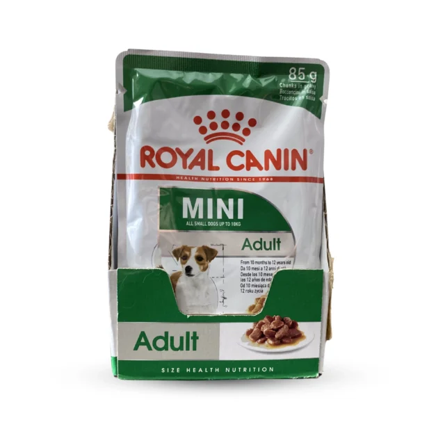 Pouch Royal Canin Mini Adulto Alimento Húmedo X 85 Gr