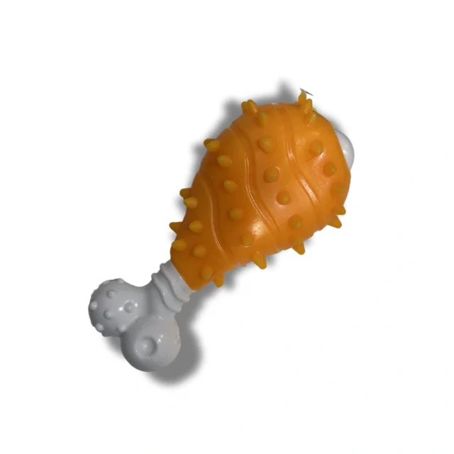 Juguete Masticable con Sonido para Perros en Forma de Pierna de Pollo